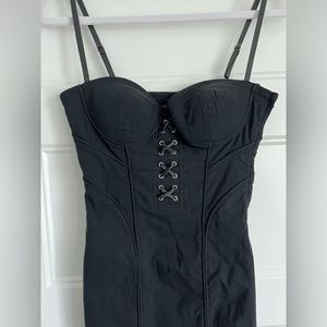 Black Corset Dress, LBD Little Black Dress, Wednesday Addams, Dark Academia